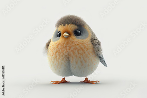 Cute 3D Baby Bird