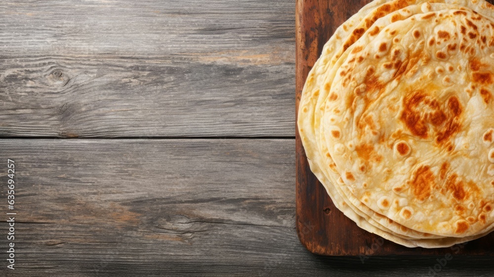 Freshly Baked Tortilla Flatbread Photorealistic Horizontal Background. Crusty Pastry, Gourmet Bakery. Ai Generated Backdrop with Copyspace. Traditional Tortilla Flatbread. Freshly Baked Tortilla Flatbread Photorealistic Horizontal Background. Crusty Pastry, Gourmet Bakery. Ai Generated Backdrop with Copyspace. Traditional Tortilla Flatbread.