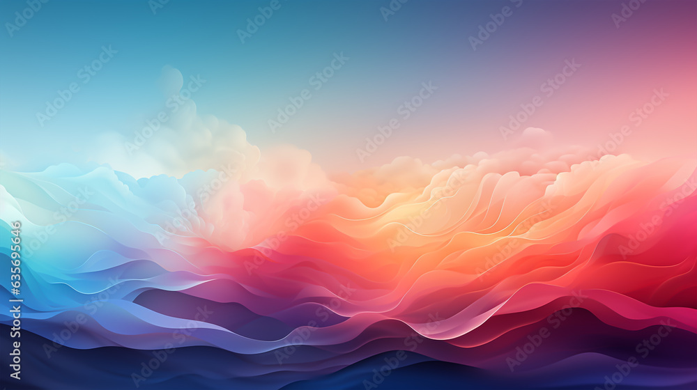 abstract background with smooth wavy lines in pink, blue and purple colors abstract background with smooth wavy lines in pink, blue and purple colors