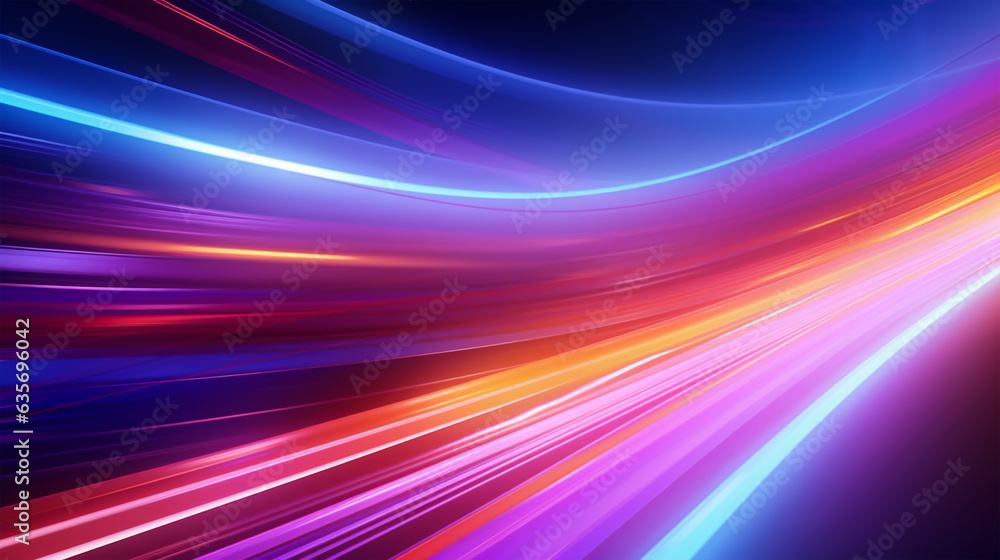 abstract background with smooth lines in purple, blue and pink colors