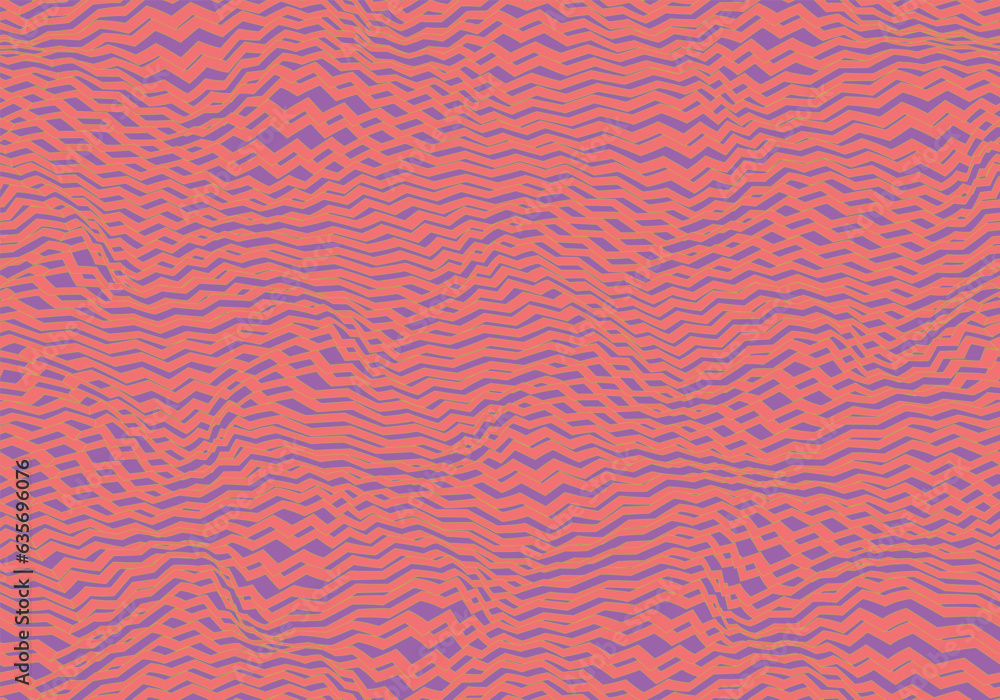 80s vibration lines. Optical pattern. Moiré pattern. Warped zigzag. Vector seamless pattern 80s vibration lines. Optical pattern. Moiré pattern. Warped zigzag. Vector seamless pattern