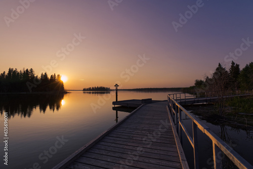 Late Spring Sunset at Astotin Lake