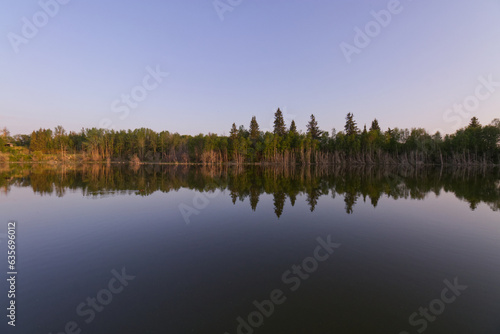 A Warm Evening At Astotin Lake
