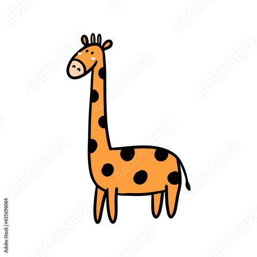 giraffe cartoon icon
