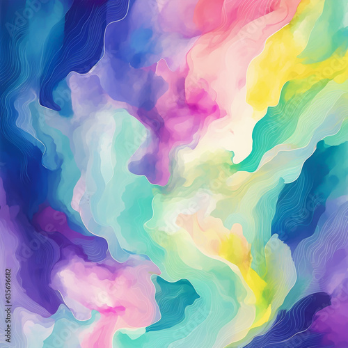 Abstract colorful background. Psychedelic texture. Digital painting