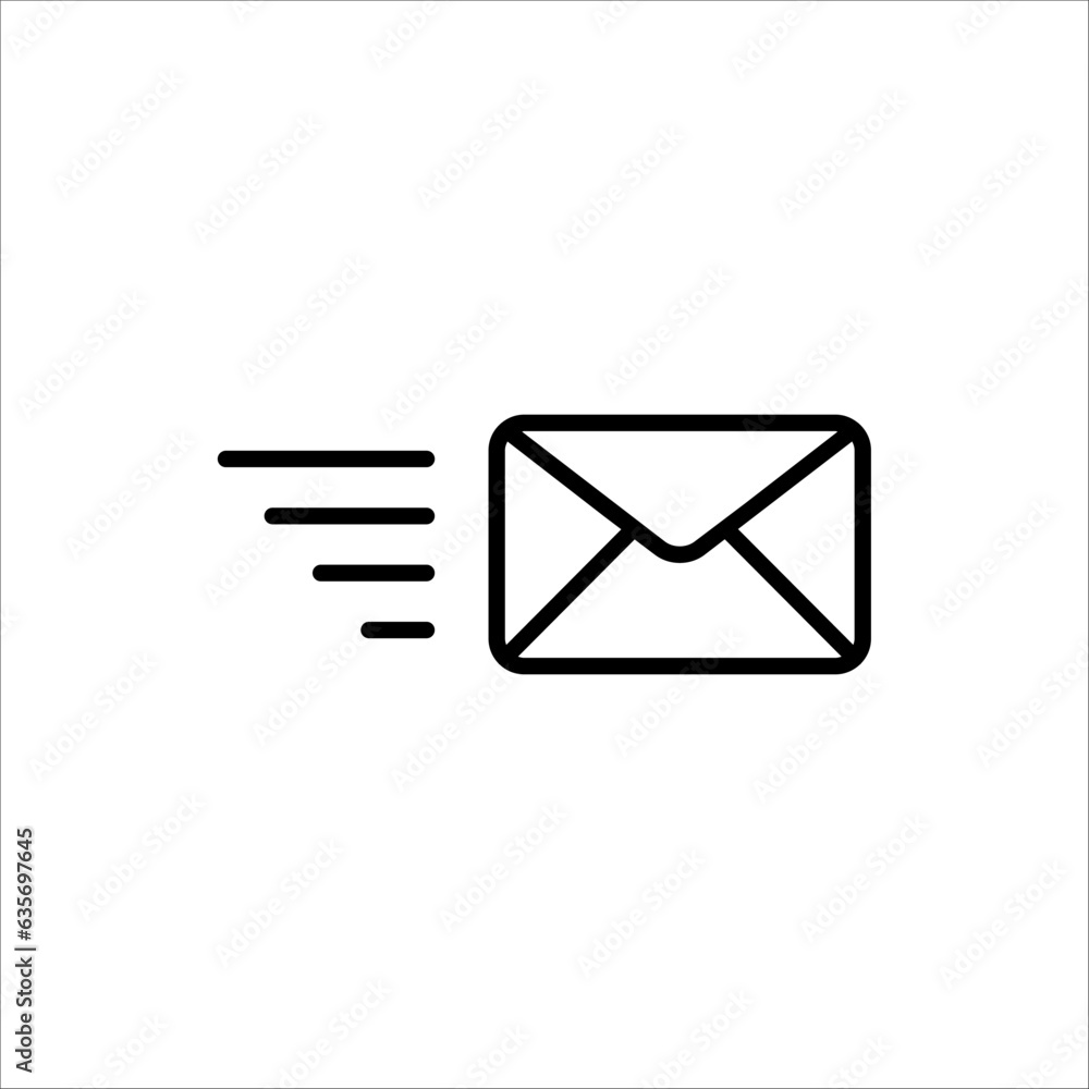 Envelope Icon. mail icon vector isolated on white background Envelope Icon. mail icon vector isolated on white background