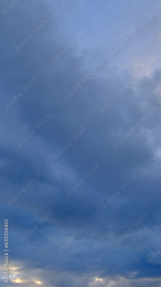 Cloudy sky before storm vertical video time lapse on a cloudy day. Cloudy sky before storm vertical video time lapse on a cloudy day.