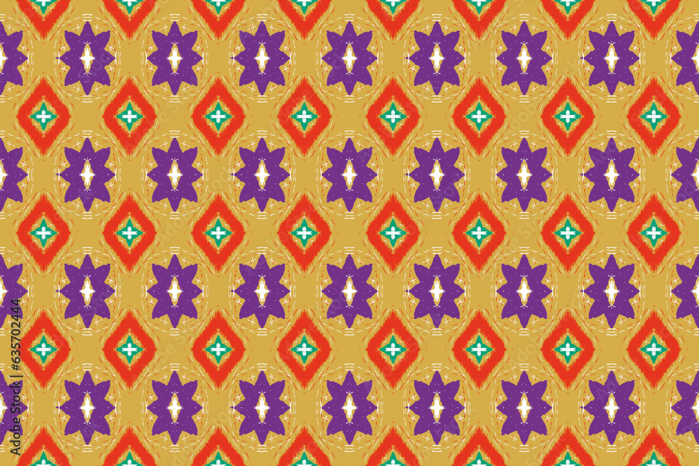 Yellow textile geometric stripes tribal ethnic ornament abstract background.