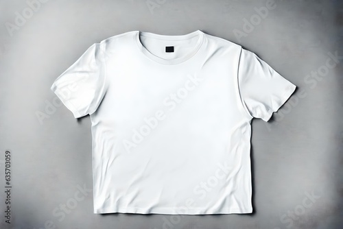 3d blank t shirt on table top view, copy space . High Quality, Ultra HD High Quality illustration