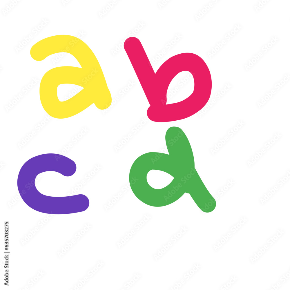 Doodle ABC vector illustration Doodle ABC vector illustration