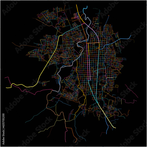 Colorful Map of Esteli, Esteli with all major and minor roads.