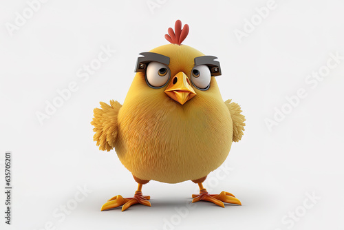 Cute 3D Chick on Pose