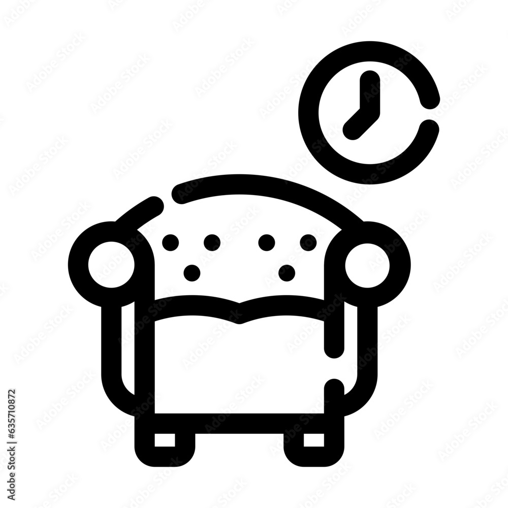 armchair line icon best for web design armchair line icon best for web design