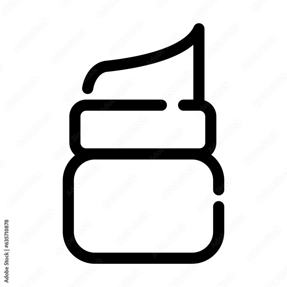 hair cream line icon best for web design