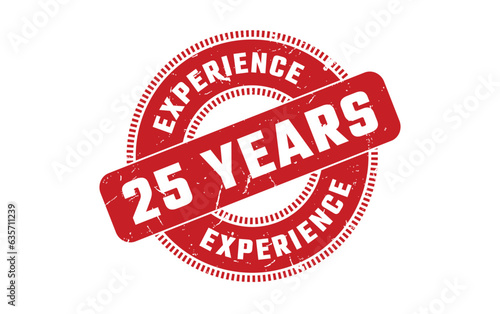 25 Years Experience Rubber Stamp