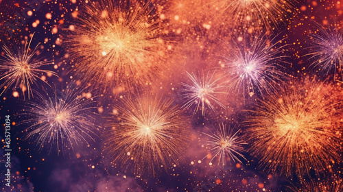 Happy New Year Fireworks 2024, Background, Illustrations, HD