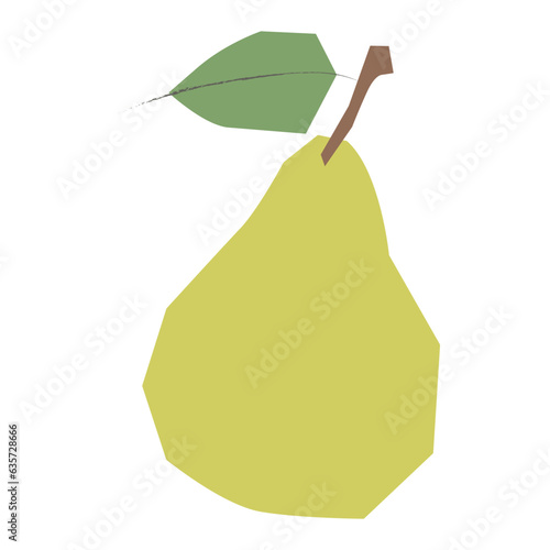 Pear flat illustration