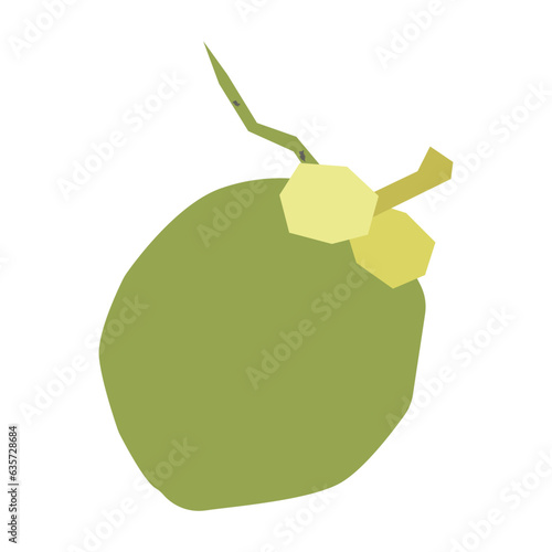 Coconut flat illustration