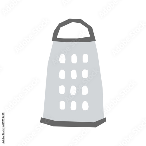 Cheese grater flat illustration