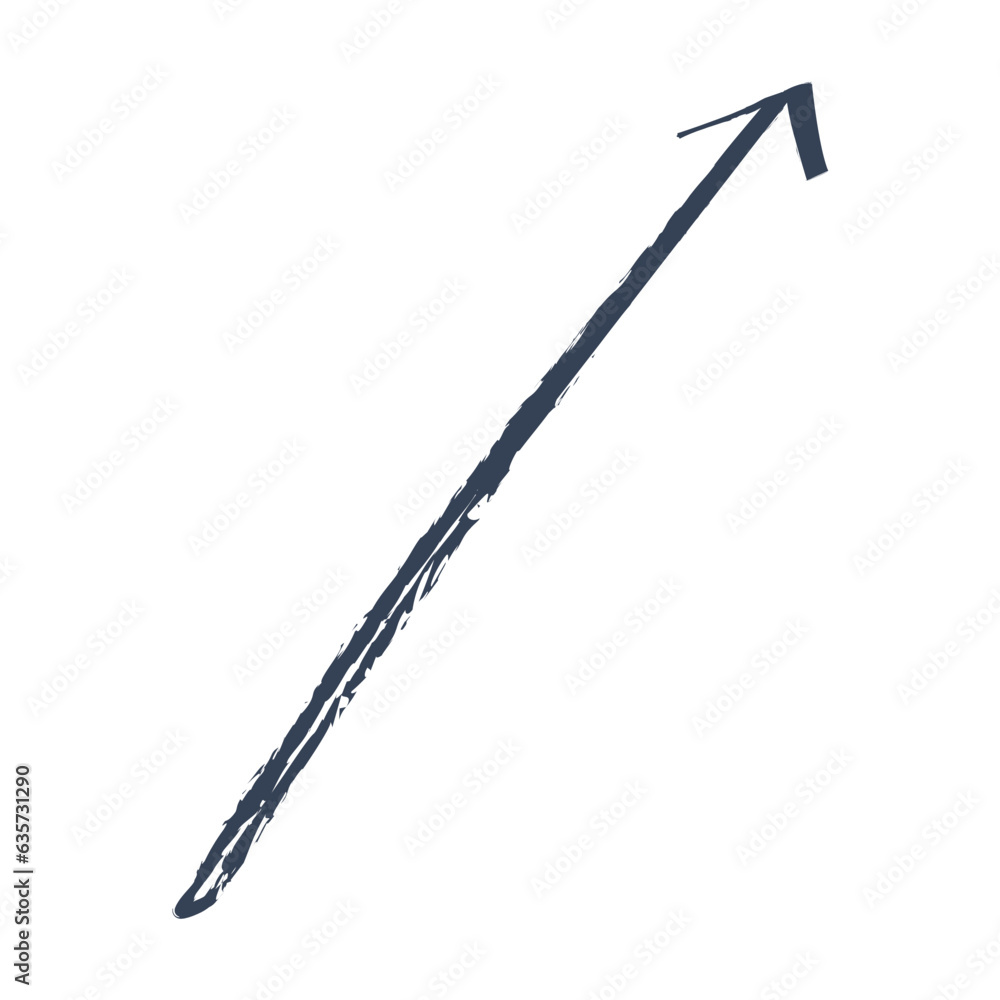 Arrow chalk stroke illustration Arrow chalk stroke illustration