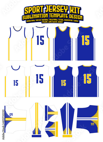 Golden States Warriors Jersey Design Sportswear Pattern Template