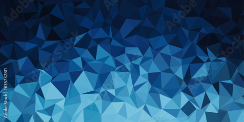 dark blue low poly abstract background