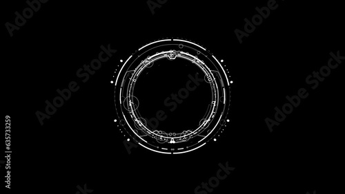 scifi abstract background with animation