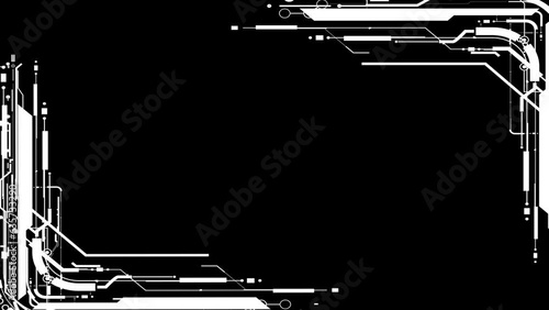 scifi abstract background with animation