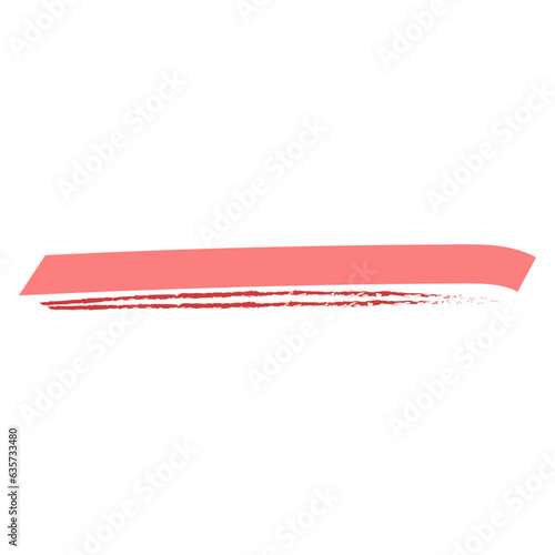 Red highlight marker line illustration