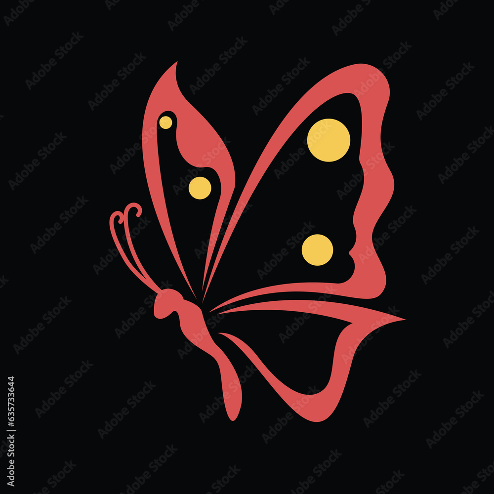 Butterfly icons, logos, and symbols are isolated on a black background. Butterfly icons, logos, and symbols are isolated on a black background.