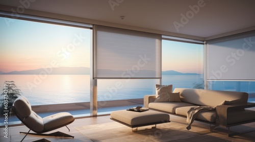 Smart Window Solutions  Automated blinds adjusting based on sunlight intensity and time of day   generative AI
