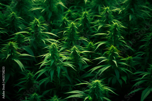 Cannabis bush, growing marijuana in special conditions