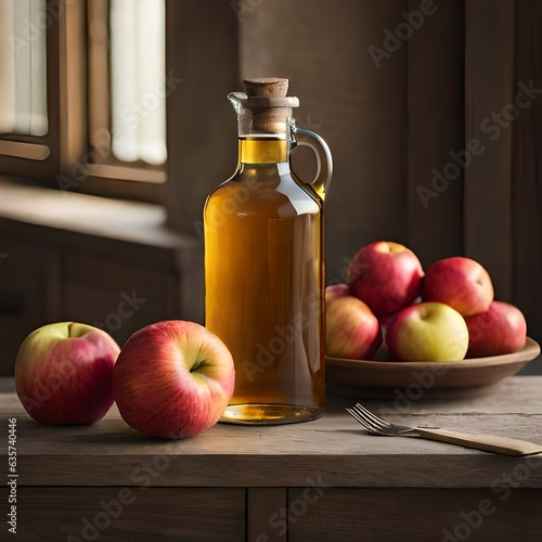 still life with apples and apple
