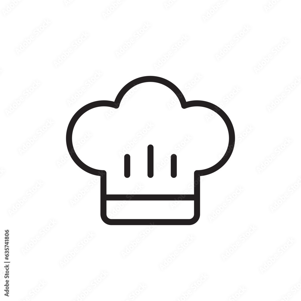 Chef cap vector icon. Chef hat flat sign design. Chef cooker hat symbol pictogram. UX UI icon Chef cap vector icon. Chef hat flat sign design. Chef cooker hat symbol pictogram. UX UI icon