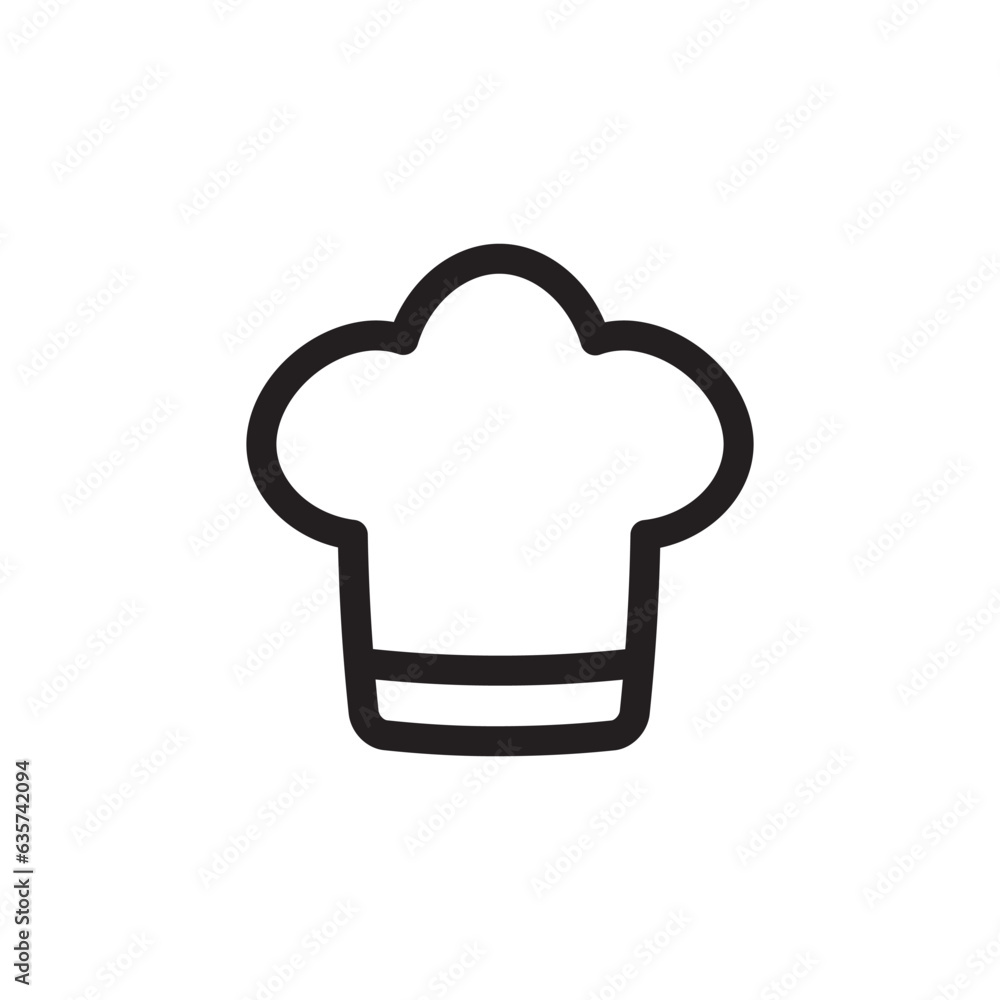 Chef cap vector icon. Chef hat flat sign design. Chef cooker hat symbol pictogram. UX UI icon Chef cap vector icon. Chef hat flat sign design. Chef cooker hat symbol pictogram. UX UI icon