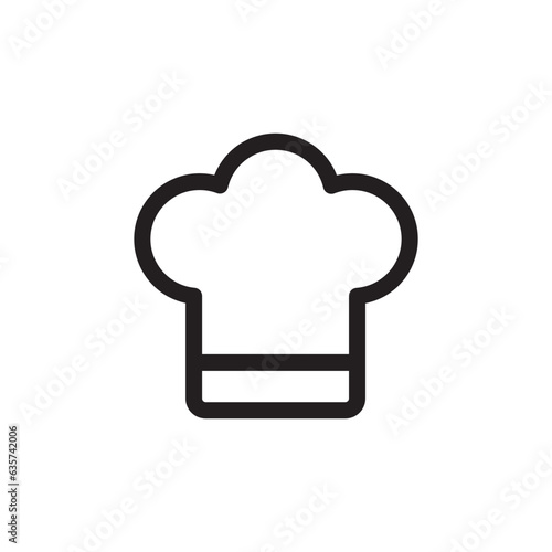 Chef cap vector icon. Chef hat flat sign design. Chef cooker hat symbol pictogram. UX UI icon