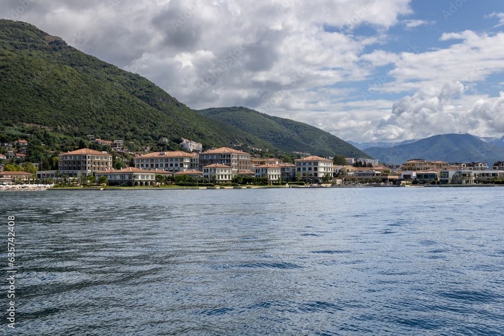 A luxury resort on the Kotor Bay coast, Montenegro