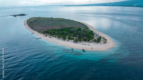 Island, sea, and beach in Indonesia 