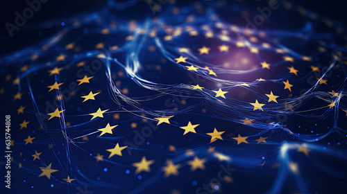 European AI Act, data points, abstract image