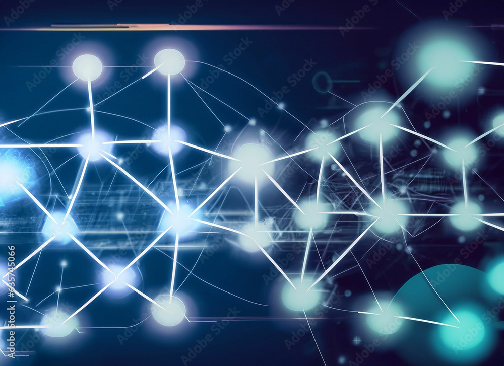Fototapeta premium Technology Network Background