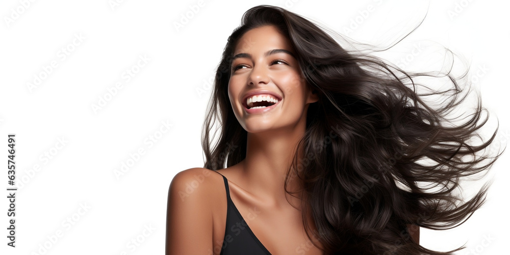 © forma82 - Very beautiful brunette with long hair on isolated white background. © forma82 - Very beautiful brunette with long hair on isolated white background.