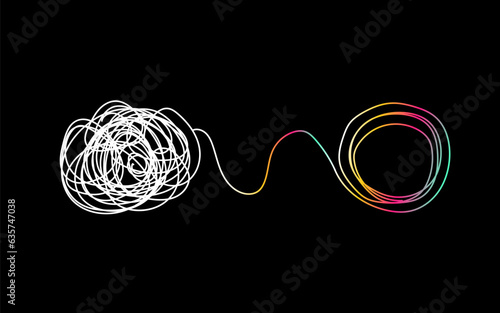 Icon psychotherapy, help psychologist doodle concept, business development, business consulting. Vector illustration
