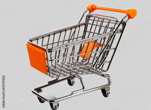 Shopping Cart is isolated on white background