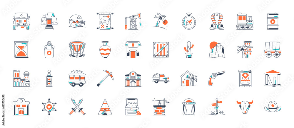 Set of desert Icon. Vector illustration Icons
Set of desert Icon. Vector illustration Icons