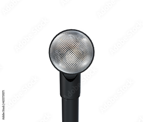 Microphone isolated on white. Caraoke or news concept © vadarshop
