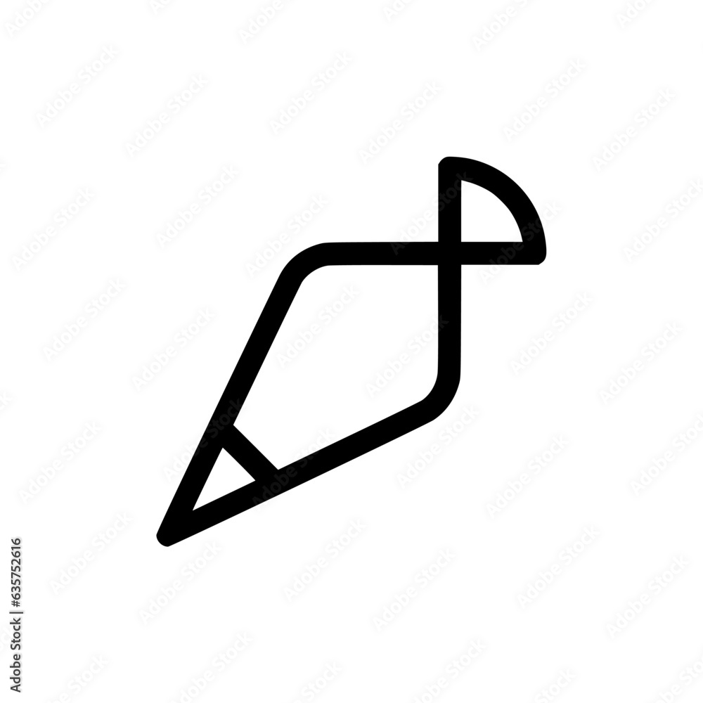 Piping Bag icon vector. Linear style sign for mobile concept and web design. Piping Bag symbol illustration. Pixel vector graphics - Vector. Piping Bag icon vector. Linear style sign for mobile concept and web design. Piping Bag symbol illustration. Pixel vector graphics - Vector.