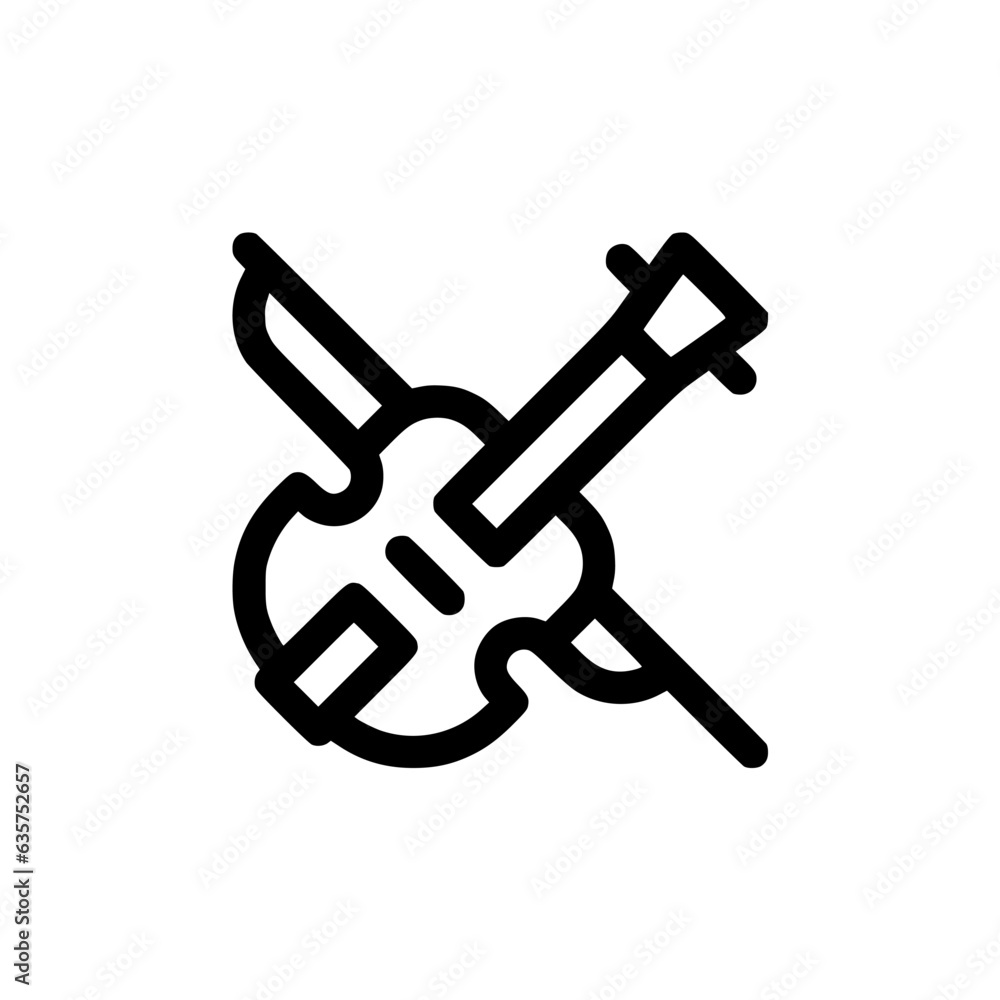 Violin icon vector. Linear style sign for mobile concept and web design. Violin symbol illustration. Pixel vector graphics - Vector. Violin icon vector. Linear style sign for mobile concept and web design. Violin symbol illustration. Pixel vector graphics - Vector.