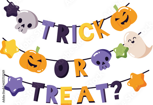 Trick or Treat halloween illustration