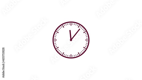 abstract beautiful wall clock illustration background 4k 