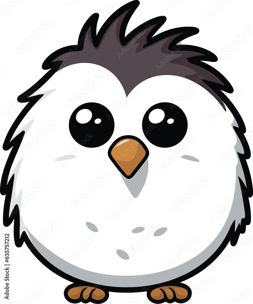 Fototapeta premium cute animal sticker cartoon illustration minimal vector design